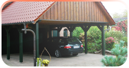 Carports & Garagen Lengemann - Holzcarports mit Satteldach